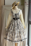 Miss Point Sketch Wild Rose Dirndl Dress One Piece
