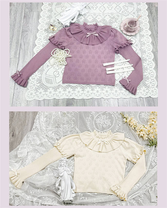 Mademoiselle Pearl Winter Lolita Sweater