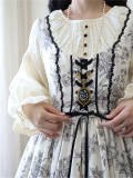 Miss Point Sketch Wild Rose Dirndl Dress One Piece