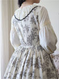 Miss Point Sketch Wild Rose Dirndl Dress One Piece