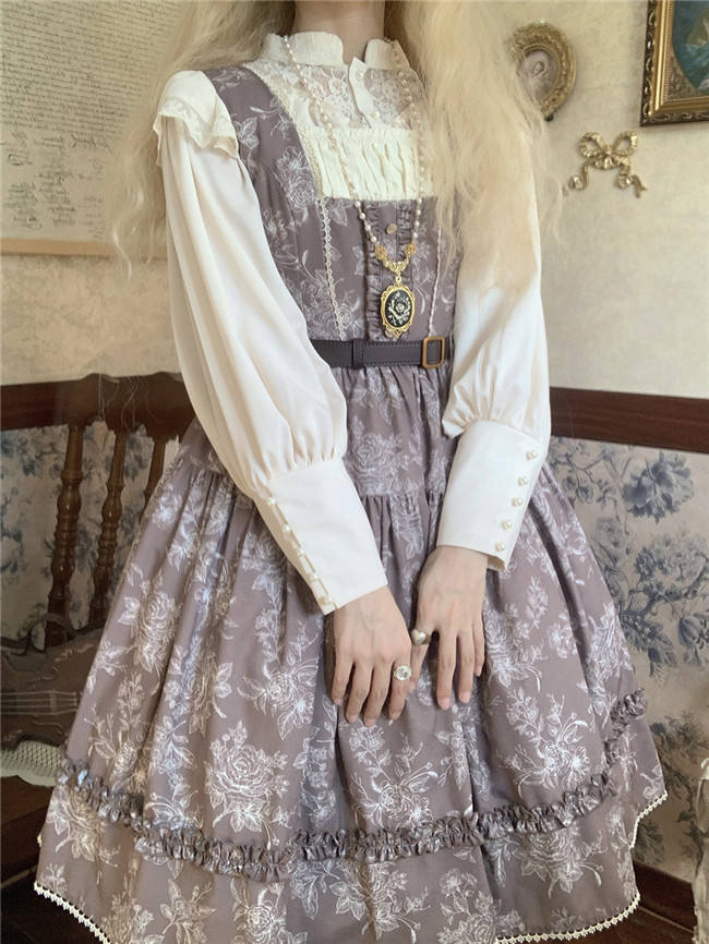 Miss Point Sketch Wild Rose Lolita Jumper Dress