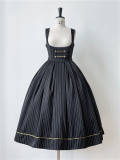Little Dipper the Bright Moon Stripe Corset Lolita Dress