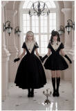 Withpuji Black Nun Gothic Lolita Dress and Accessories