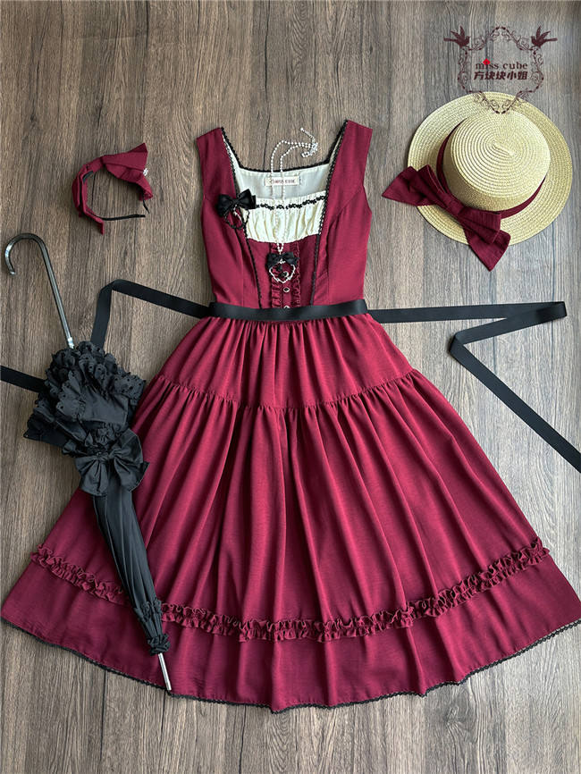Miss Point Sketch Wild Rose Lolita Jumper Dress