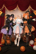 Lemon Honey Jack-O-Lantern Halloween Lolita Dress, Blouse and Accessories