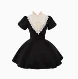 Withpuji Black Nun Gothic Lolita Dress and Accessories