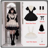 Withpuji Black Nun Gothic Lolita Dress and Accessories