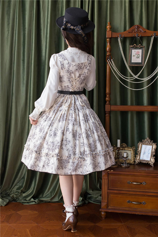 Miss Point Sketch Wild Rose Lolita Jumper Dress
