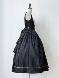 Little Dipper the Bright Moon Stripe Corset Lolita Dress