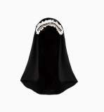 Withpuji Black Nun Gothic Lolita Dress and Accessories