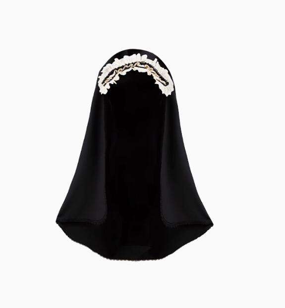 Withpuji Black Nun Gothic Lolita Dress and Accessories