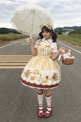 Bunny's Dessert Sweet Lolita Dress and Headband