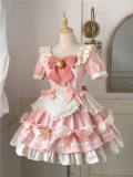 Kitty's dairy Sweet Lolita Dress, Choker and Apron