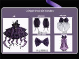 Witch's Heart Plus Size Lolita Dress Set