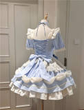 Kitty's dairy Sweet Lolita Dress, Choker and Apron