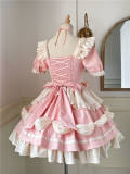 Kitty's dairy Sweet Lolita Dress, Choker and Apron