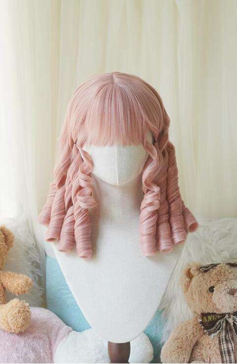 Yuchashui Roman Curly Doll Lolita Short Wig