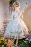 Glass Phantom Green Plus Size Lolita Dress and Bonnet