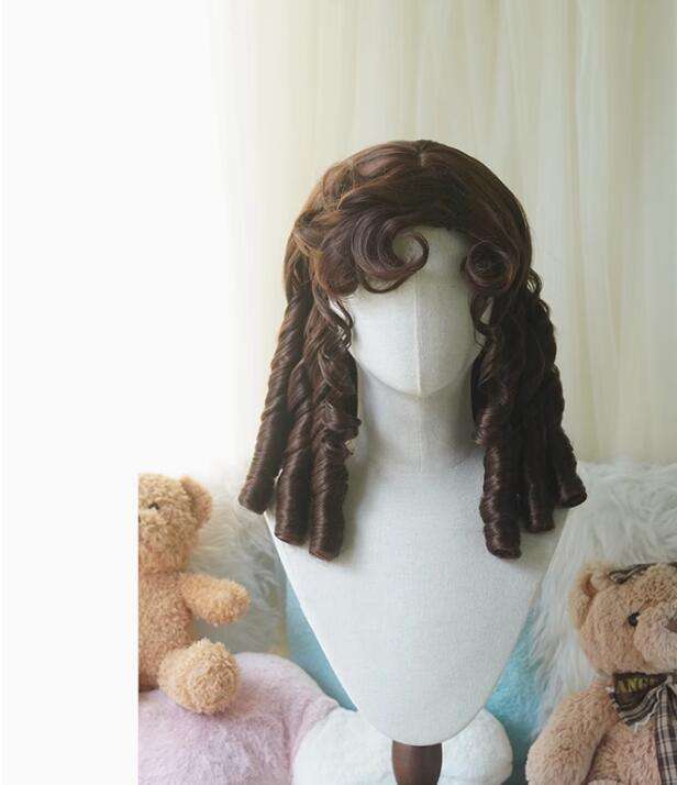 Yuchashui Roman Curly Doll Lolita Short Wig