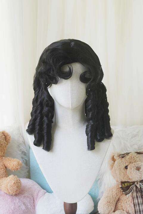 Yuchashui Roman Curly Doll Lolita Short Wig
