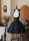 Black Corset Dress Short Version + Detachable Bowknot