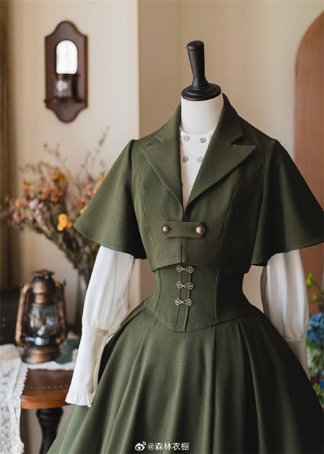 Forest Wardrobe Forest Song Halter-neck Corset Lolita Dress, Blouse and Coat
