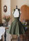 Pale Green Corset Dress Short Version + Detachable Bowknot