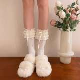 Puff Cream Sweet Lolita Socks