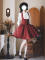 Red Corset Dress Short Version + Detachable Bowknot