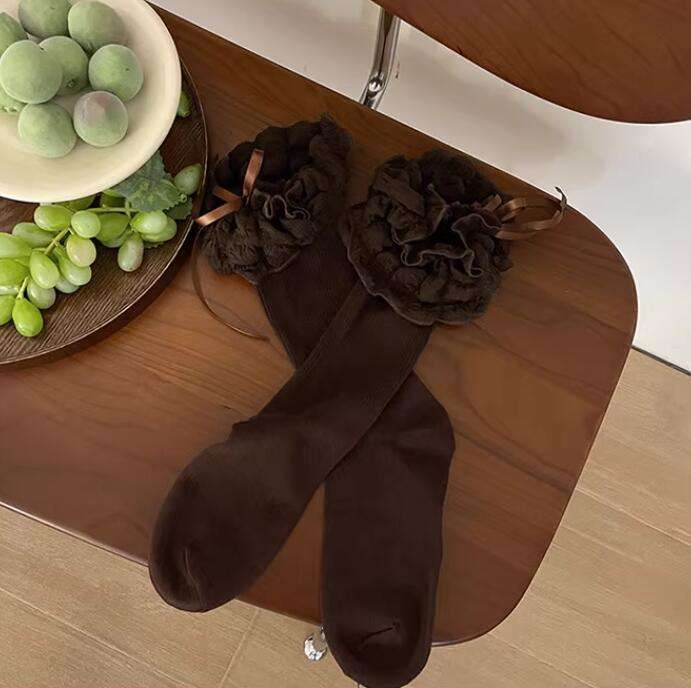 Puff Cream Sweet Lolita Socks