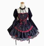 Little Witch Vampire Gothic Lolita Dress, Sleeves and Accessories