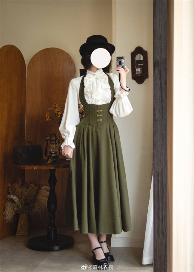 Forest Wardrobe Forest Song Halter-neck Corset Lolita Dress, Blouse and Coat