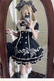 Striated Melaleuca Doll Lolita Dress, Set-in Sleeves and Headdress