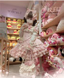 Striated Melaleuca Doll Lolita Dress, Set-in Sleeves and Headdress