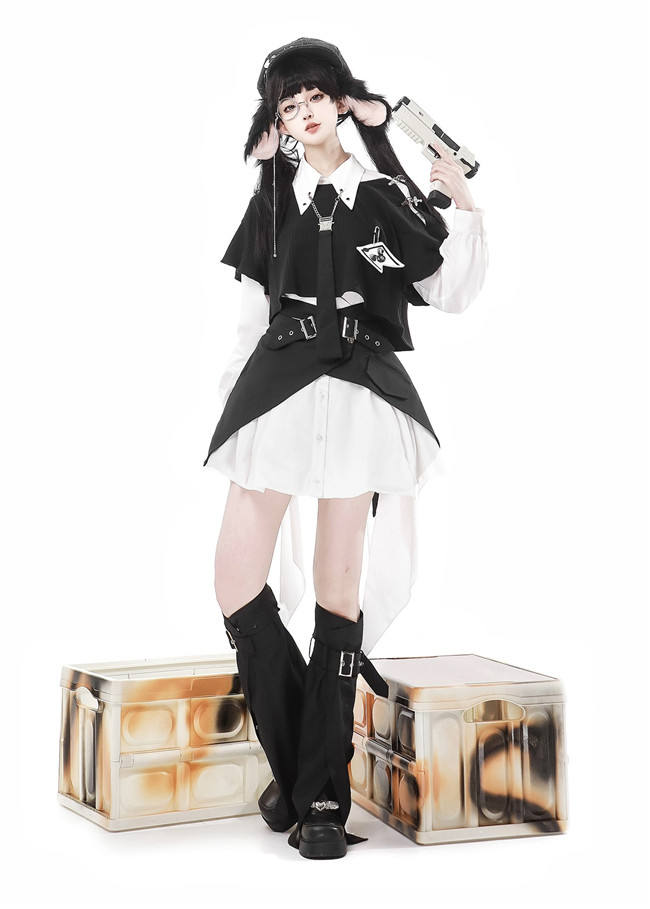 Officer Rabbit Halloween Gothic Lolita Set