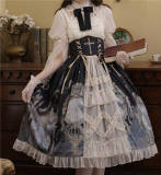 Time Flow Backward Classic Lolita Skirt, Blouse and Camisole