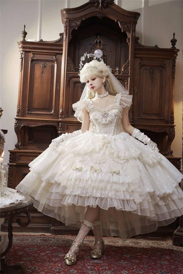Magic Telegram Mermaid Gorgeous Lolita Dress and Accessories
