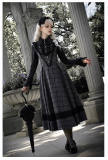 Withpuji Unnamed Letterhead Gothic Corset Lolita Dress, Cape and Blouse