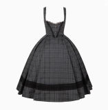 Withpuji Unnamed Letterhead Gothic Corset Lolita Dress, Cape and Blouse