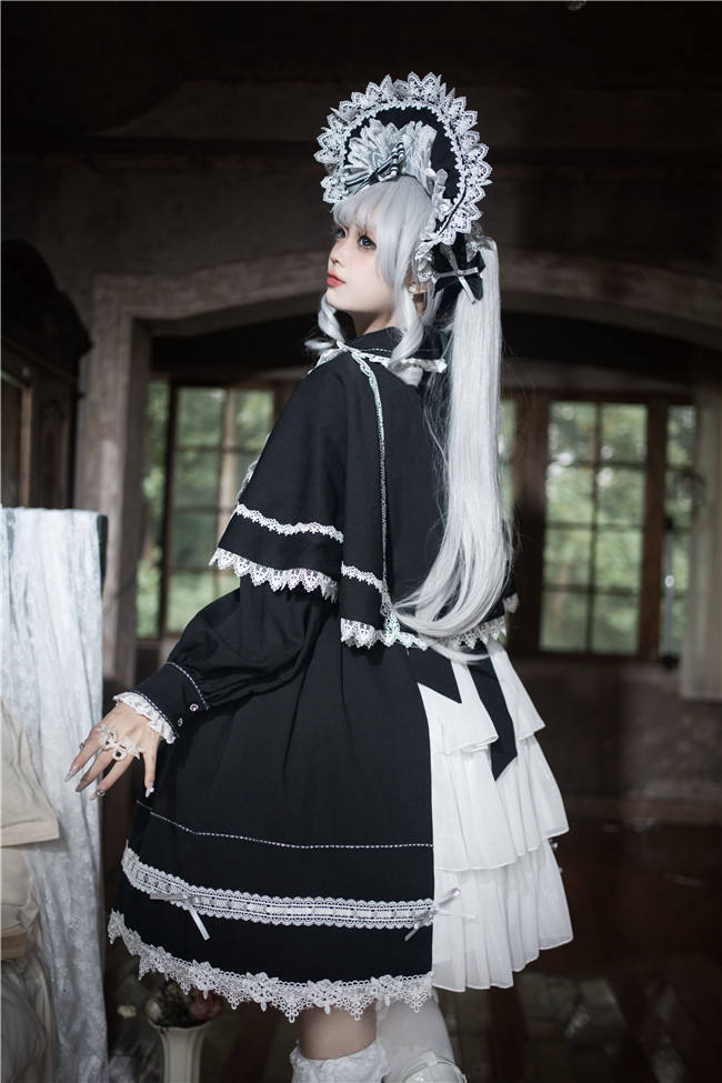 Flower Banquet Humanoid Night Doll Lolita Dress and Cape