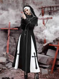 Blood Supply Trial of the Nuns Gothic Halloween Long Coat