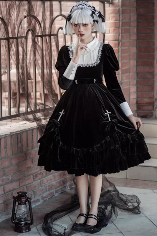 The Song of Cross Gothic Halloween Lolita Dress