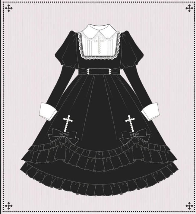 The Song of Cross Gothic Halloween Lolita Dress