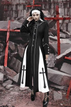 Blood Supply Trial of the Nuns Gothic Halloween Long Coat