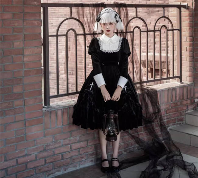 The Song of Cross Gothic Halloween Lolita Dress