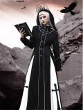 Blood Supply Trial of the Nuns Gothic Halloween Long Coat