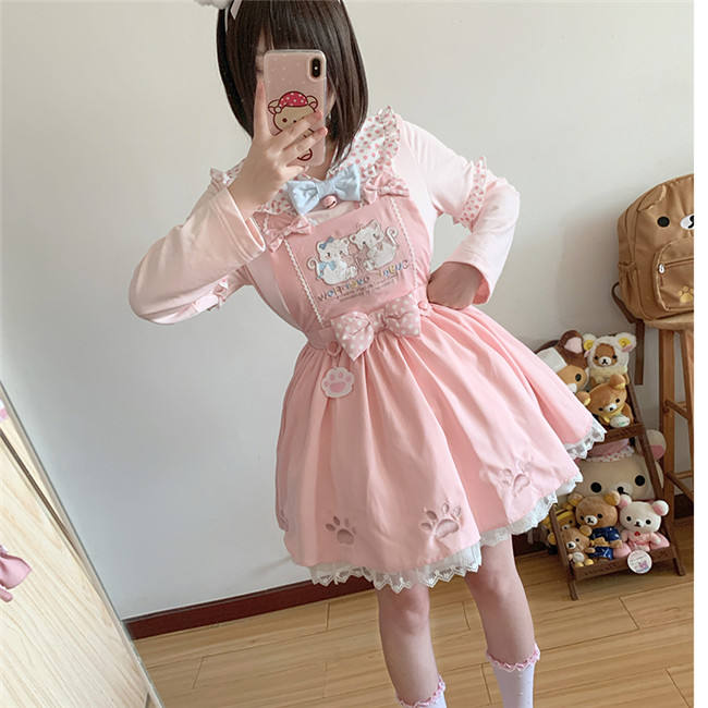 Cute Kitten Sweet Long Sleeves Cotton Hoodie