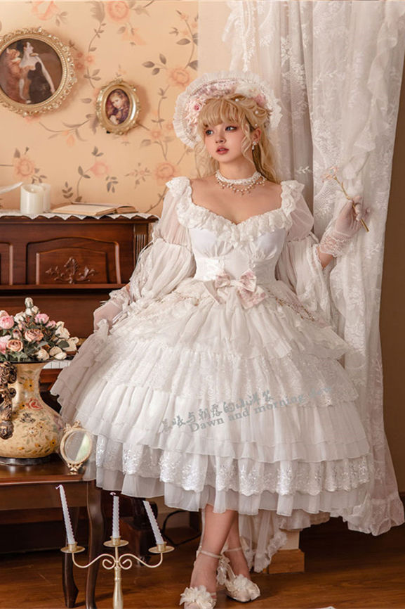 Morning  Elves Classic Lolita One Piece Dress Fullset