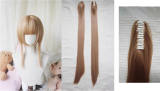 Face Framing Short Wigs and Long Straight Ponytails Set