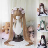 Face Framing Short Wigs and Long Straight Ponytails Set